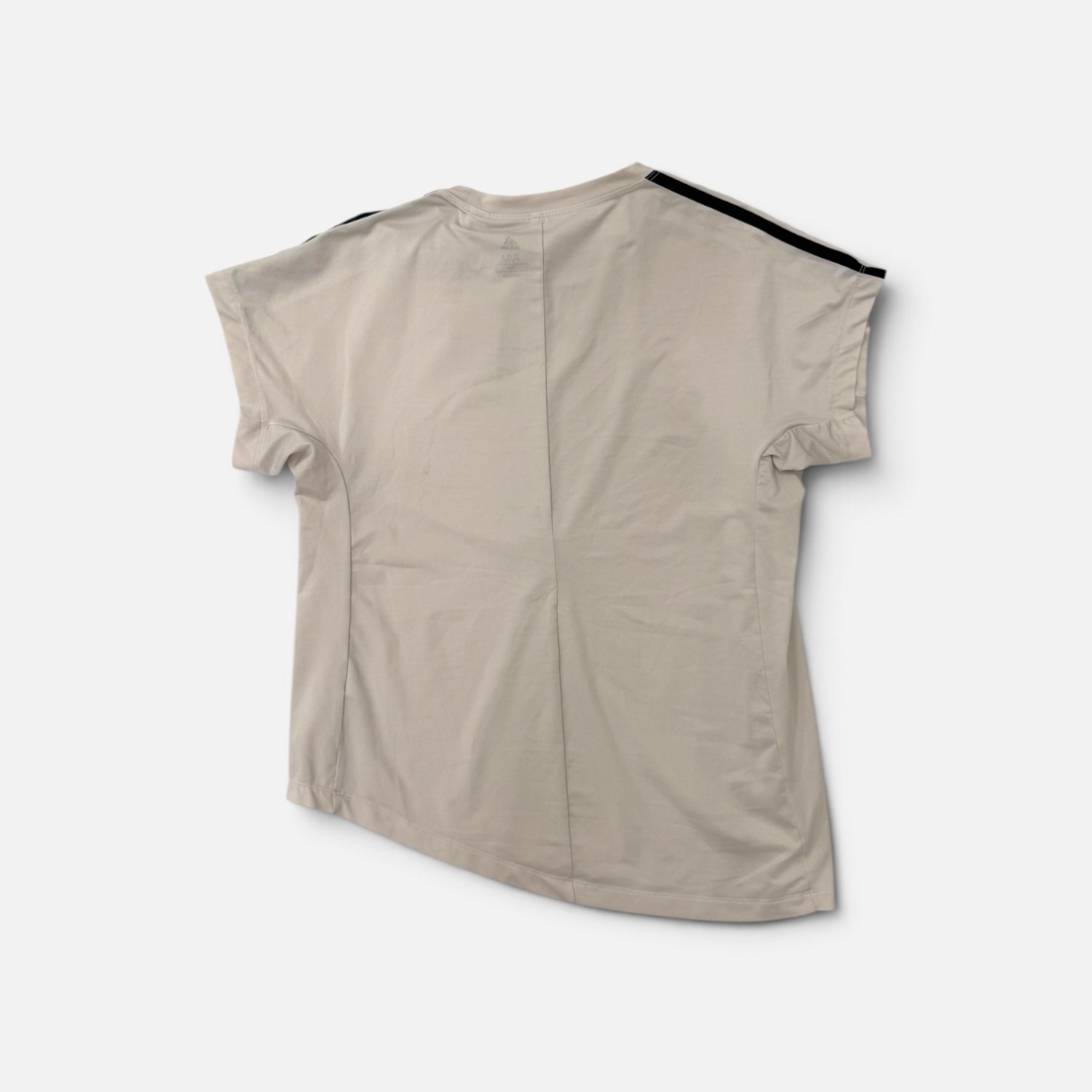 Adidas 3-Stripes Γυναικείο Oversized T-Shirt Εκρού